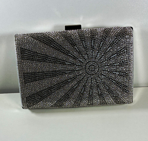 Silver metallic glitter hard - silver,