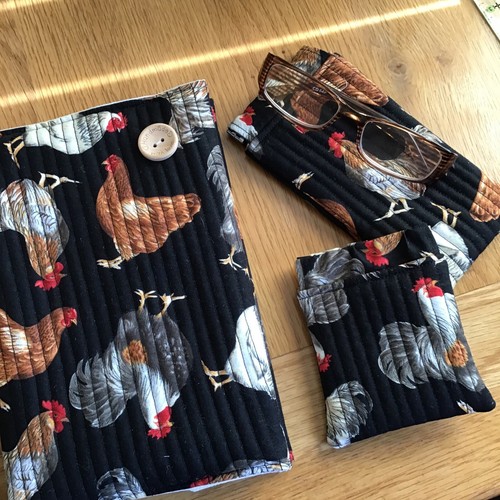Quilted note book - book, +